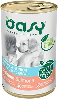 Oasy One Protein Puppy & Junior Medium/Large zalm 400 g