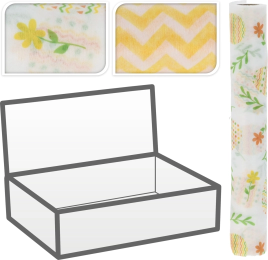 Decoratieve stof met paasprint 28 × 300 cm