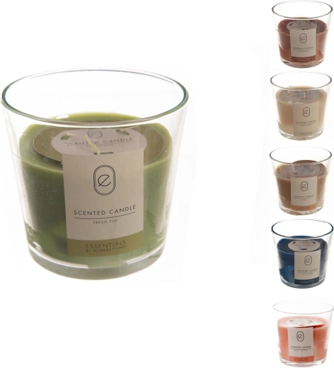 Geurkaars in glas 550 g – mix van 6 varianten