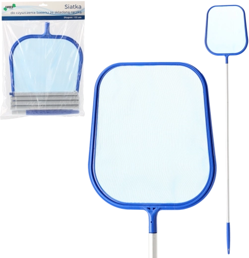 Net voor het reinigen van het zwembad met telescopische steel 122 cm