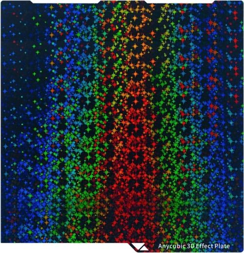 Dubbelzijdige 3D-bouwplaat met 3D-effect voor ANYCUBIC Kobra 3, Kobra 3 Combo, Kobra 3 V2 en Kobra 3 V2 Combo