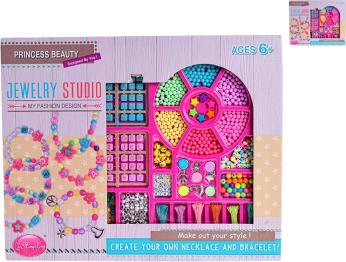 Set voor het maken van armbanden in een blikken doos voor kinderen