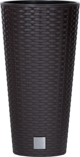 Bloempot met rotantextuur Rato Tubus umbra 20 cm – Prosperplast