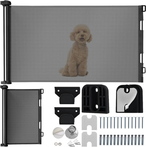 Uitschuifbaar veiligheidshekje voor deuren – grijs RUHHY