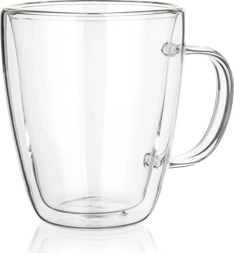 Glazen dubbelwandige mok Doblo 300 ml