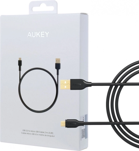 snel oplaadbare micro‑USB‑kabel AUKEY 1 m, USB‑A, 480 Mb/s