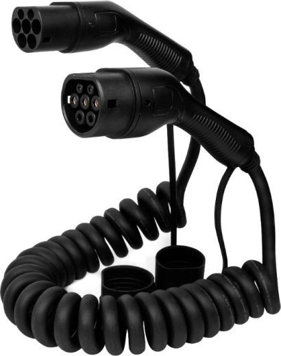 Spiraalvormige laadkabel Type 2 Defenzo Spiro AC 11 kW, 5 m