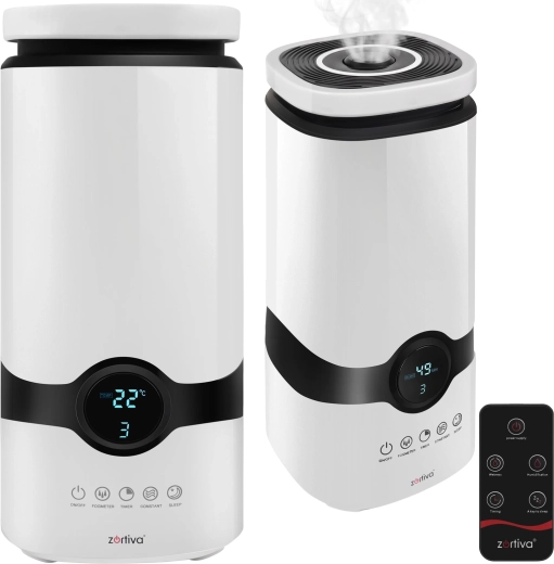 Zortiva ultrasone luchtbevochtiger met aromatherapie en ionisator