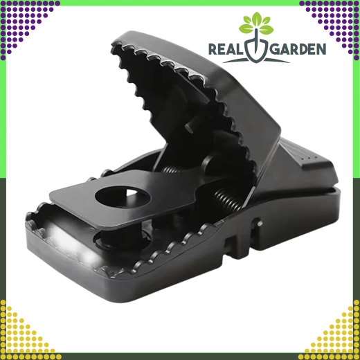 Set van 4 kunststof muizen- en rattenvallen met guillotinemechanisme