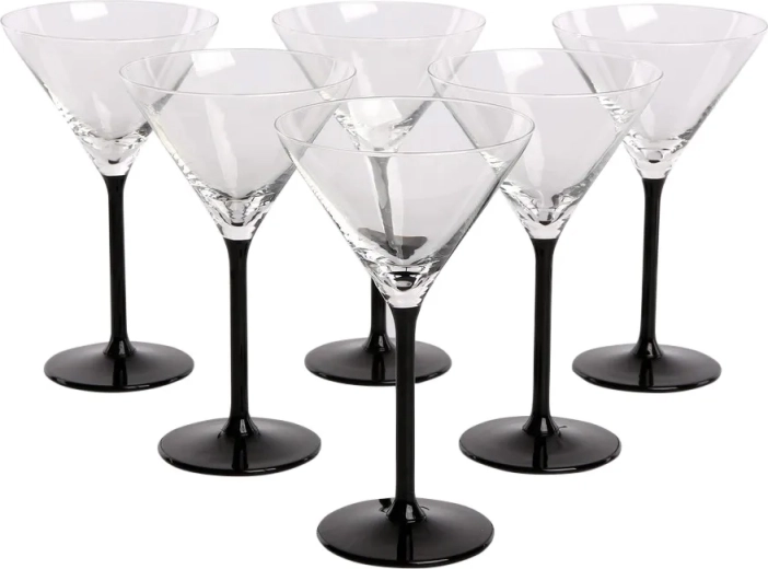 Onyx set van 6 martiniglazen 260 ml