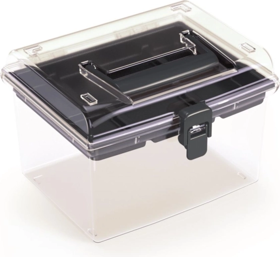Kunststof organizer met transparant deksel 195 × 174 × 135 mm NUF HIGH