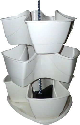 Cascadekweekpot COUBI, wit