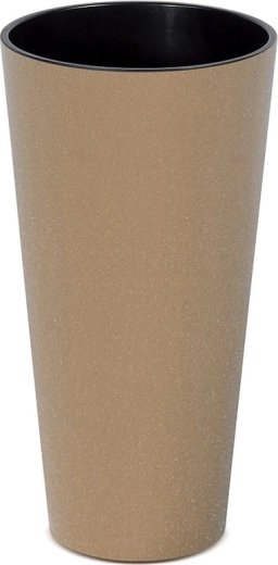 Bloempot Tubus Slim Eco Wood 30 cm met inzet – naturo