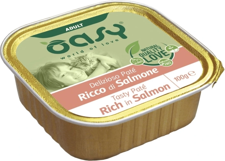 Oasy Tasty Pate Adult met zalm 100 g