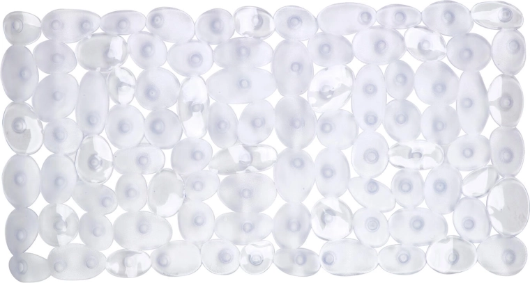 Antislip badmat 70 × 36 cm transparant