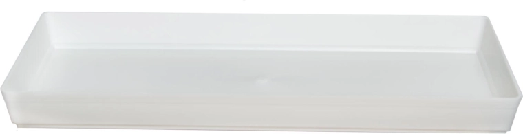 Schotel voor bloembak 60 cm bruin kunststof