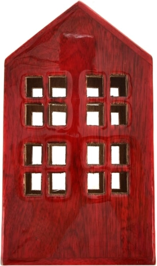 Huisje Mango Red van mangohout, rood