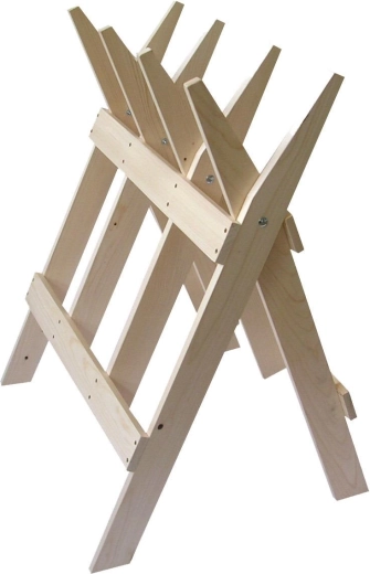 Opvouwbare houten bok 100 × 90 cm van sparrenhout