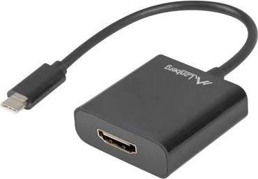 USB‑C-naar-HDMI-adapter, 15 cm, zwart