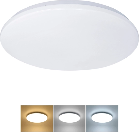 Solight LED-plafondlamp Plain 24 W 1920 lm 3CCT IP44, rond, 38 cm