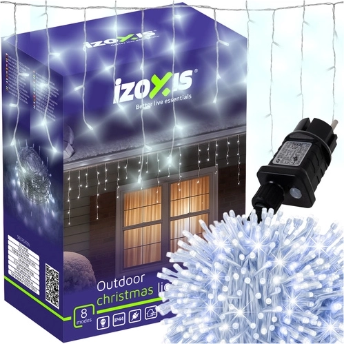 Kerst LED-verlichting met ijsklontjesmotief 500 LED 22,5 m koud wit IZOXIS - 1 stuk