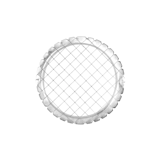 Saladesnijder met grote mazen van roestvrij staal 9,5 cm