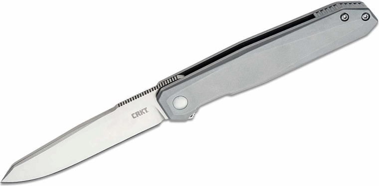CRKT Facet zilveren zakmes 8,6 cm, volledig metalen