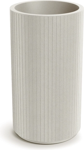 Bloempot Coro Round High 40 cm – zandkleur