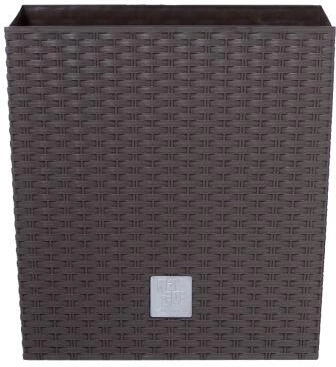 Bloempot Rato Square 32,5 × 32,5 × 61 cm, donkerbruin