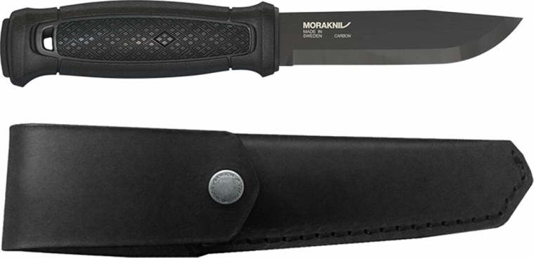 Morakniv Garberg Black Carbon outdoor mes 10,9 cm met lederen foedraal