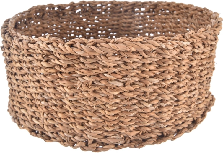 Opbergmand van zeegras beige 30 × 30 × 12 cm