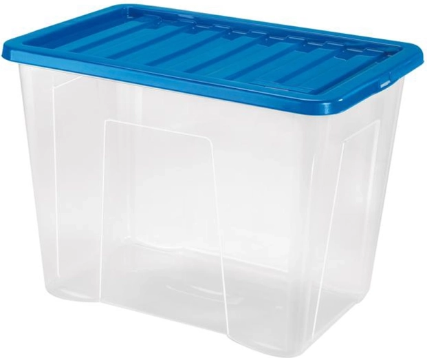 Kunststof opbergbox met deksel HEIDRUN Quasar 80 l