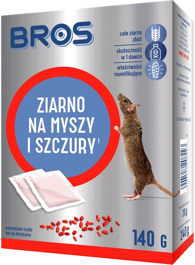 Bros graan tegen muizen en ratten 140 g