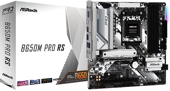 ASRock B650M Pro RS – microATX-moederbord AM5 met DDR5, HDMI en DisplayPort