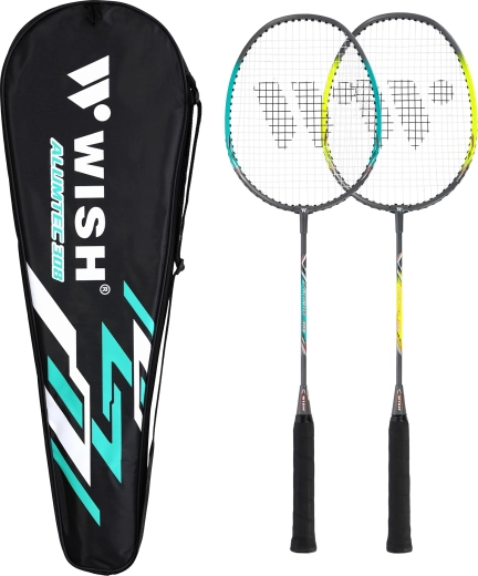 Badmintonset Wish Alumtec voor beginners met hoes