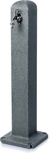 Tuinwatervoorzieningspaal met kraan in antraciet graniet