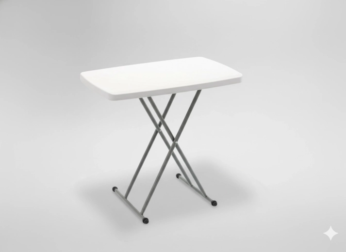 Opvouwbare toeristische en cateringtafel met verstelbare hoogte 76,5 × 49,5 cm