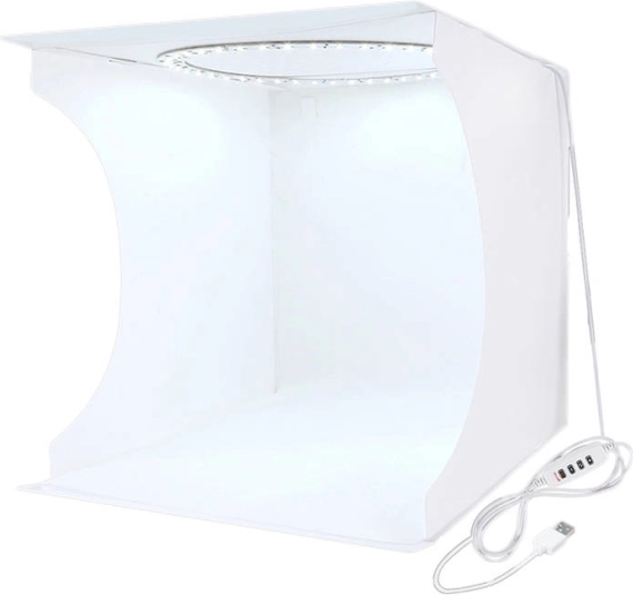Schaduwarme fototent PULUZ 30 cm met LED-verlichting