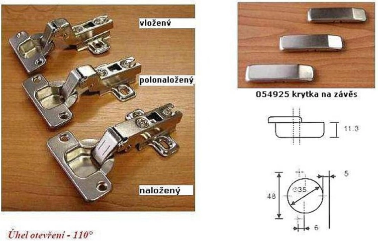 Meubelscharnier GS-C, inliggend, set van 10 stuks