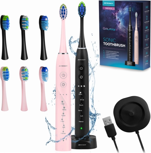 Set sonische tandenborstels Berdsen Galaxy Duo - 2 stuks