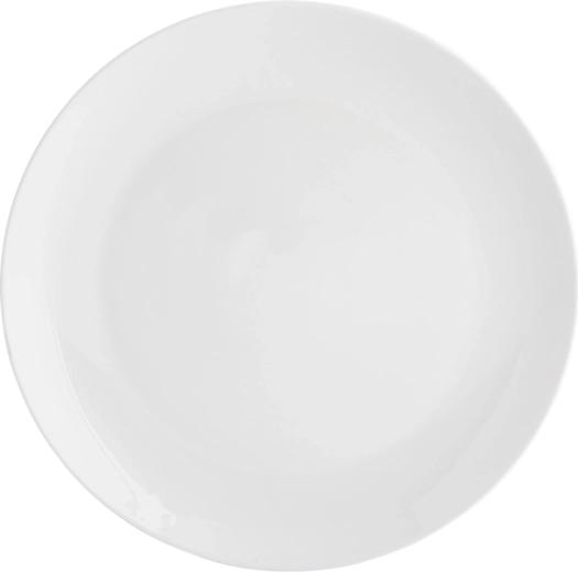 Plat bord Bella 26 cm van crèmekleurig porselein