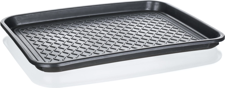 Kunststof druipmat voor schoenen 50 × 38 cm zwart