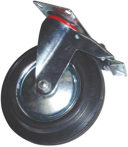 Zwenkwiel met rem 200 mm, draagvermogen 120 kg