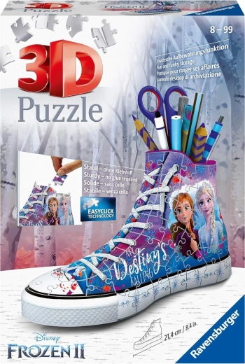 Ravensburger 3D-puzzel sneaker Frozen 2 – pennenhouder, 112 stukjes