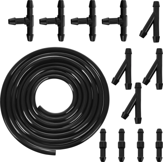 XTROBB reparatieset voor ruitensproeiers met PVC-slang 2 m en koppelingen 4/5 mm