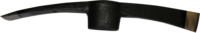 Koevoet/pikhouwiel 2,5 kg met dubbele snede, zwart (zonder steel)