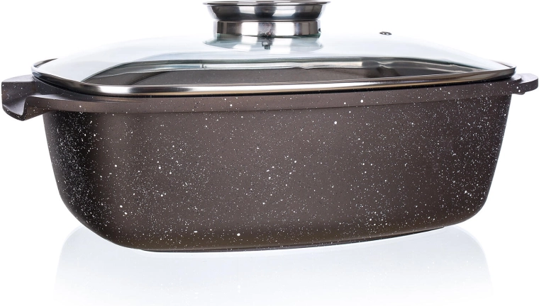 Braakpan met aromadop PREMIUM Dark Brown 39,5 × 22 × 11 cm