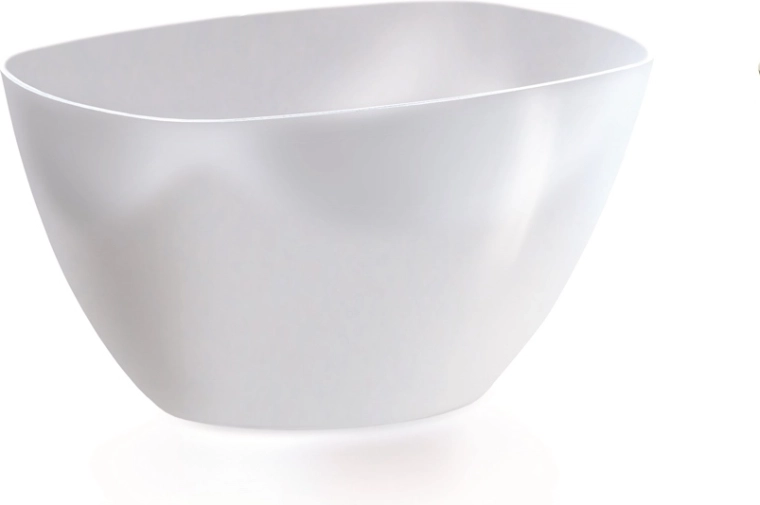 Plastic schaal voor orchideeën Coubi Orchid 19,8 cm wit