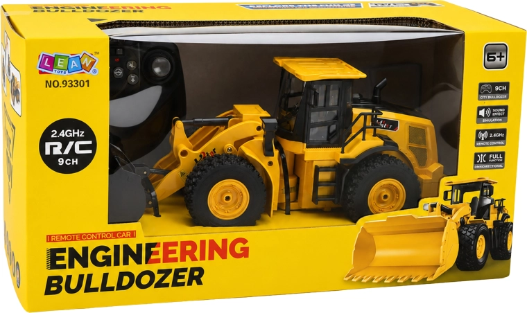 Op afstand bestuurbare RC-bulldozer met afstandsbediening - 1 stuk