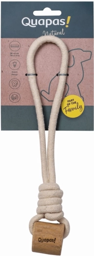 Quapas! Lasso hondenspeelgoed van koffieboomhout om aan te trekken